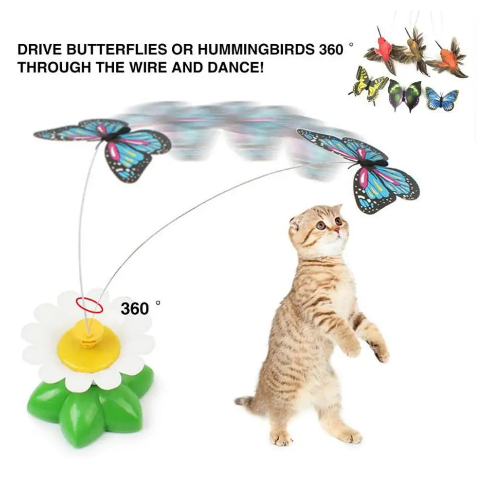 Juguete mariposa giratoria automática para gatos - Toby & Luna
